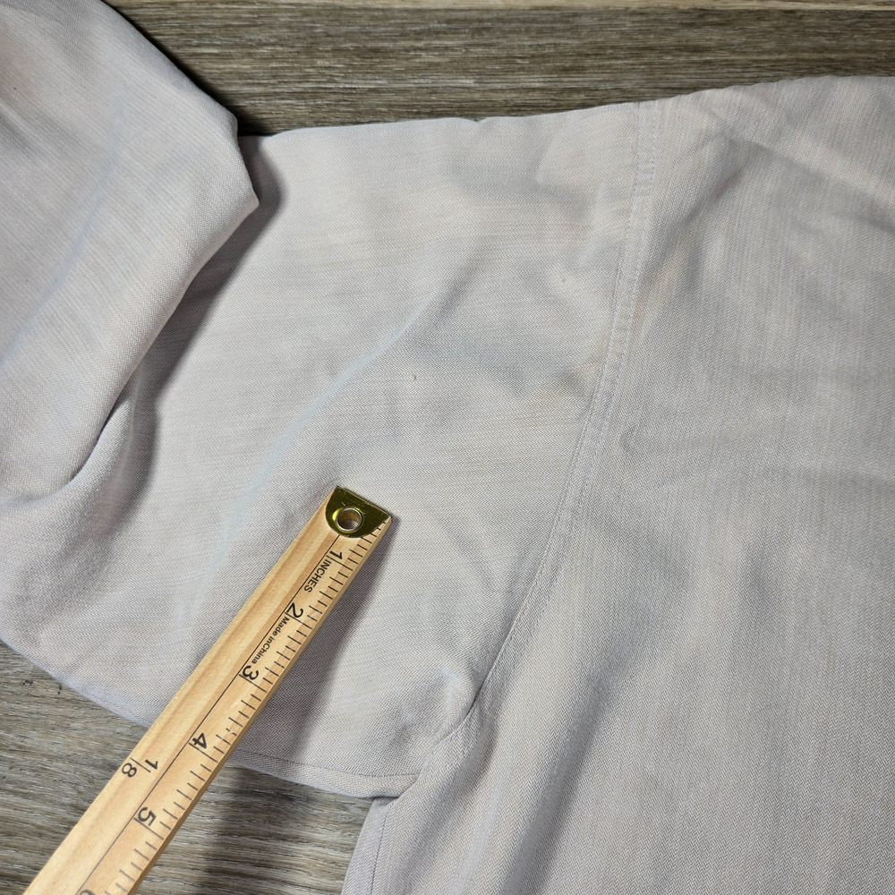 Columbia GRT Shirt Mens XL Khaki Tan Long Sleeve Button Up Hiking Viscose - Picture 9 of 13